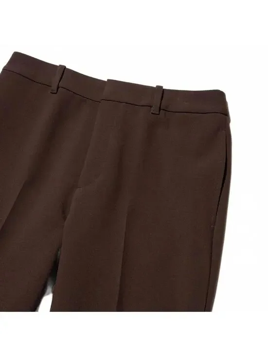 Uniqlo Smart Flare Pants NWT Dark Brown XL - Picture 6 of 9